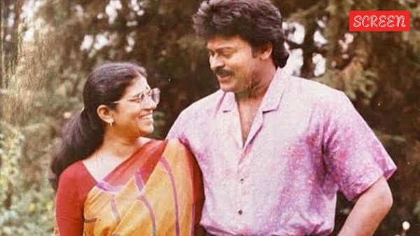 Chiranjeevi with his wife Surekha