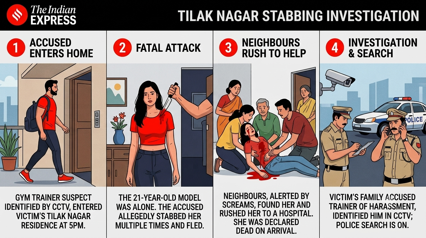 Delhi model stabbed