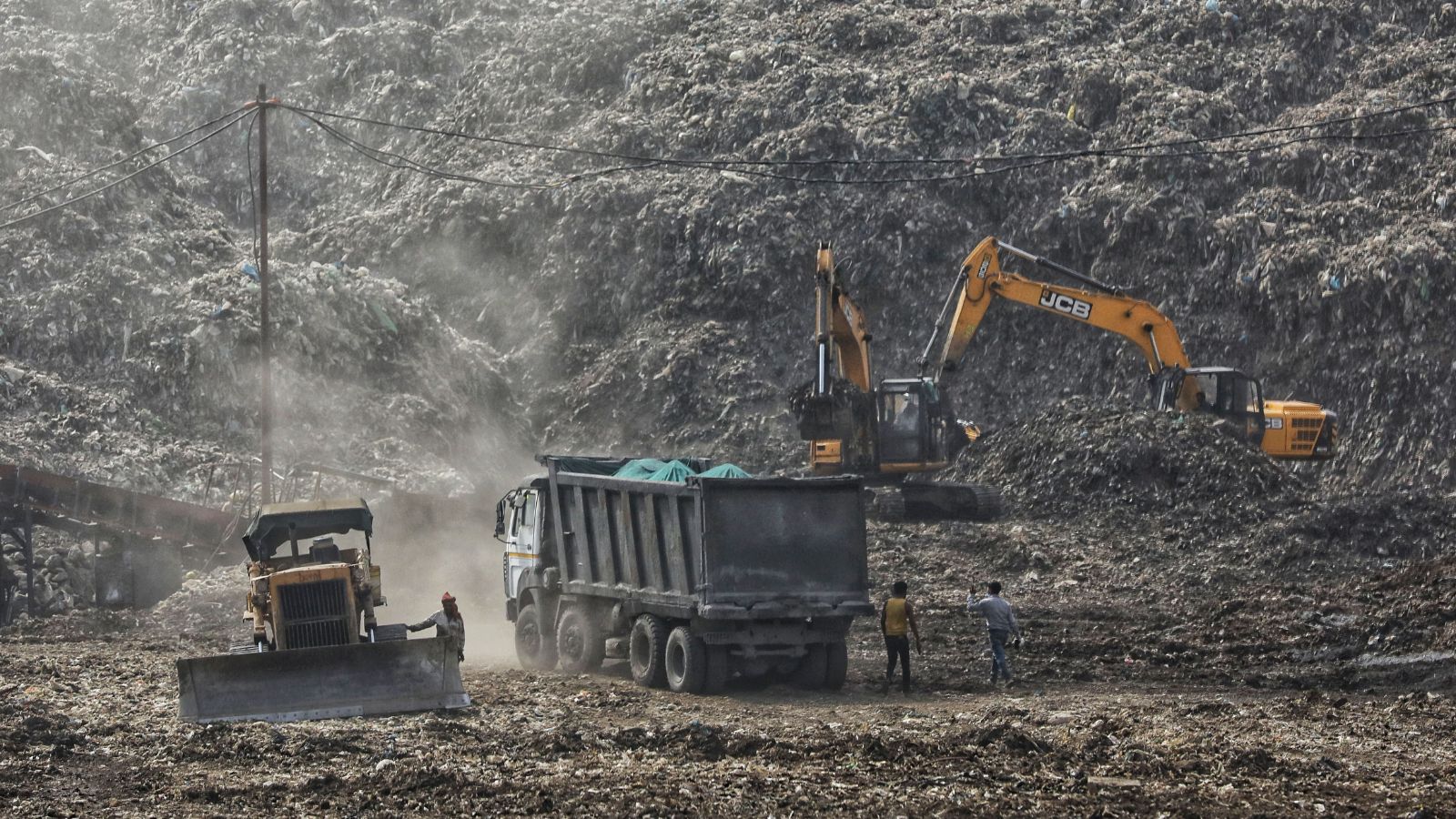 Rain slows Delhi landfill cleanup as biomining output plunges at Okhla, Bhalswa