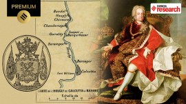 Emperor Karl VI & the logo of the Ostend Company (Edited by Abhishek Mitra)