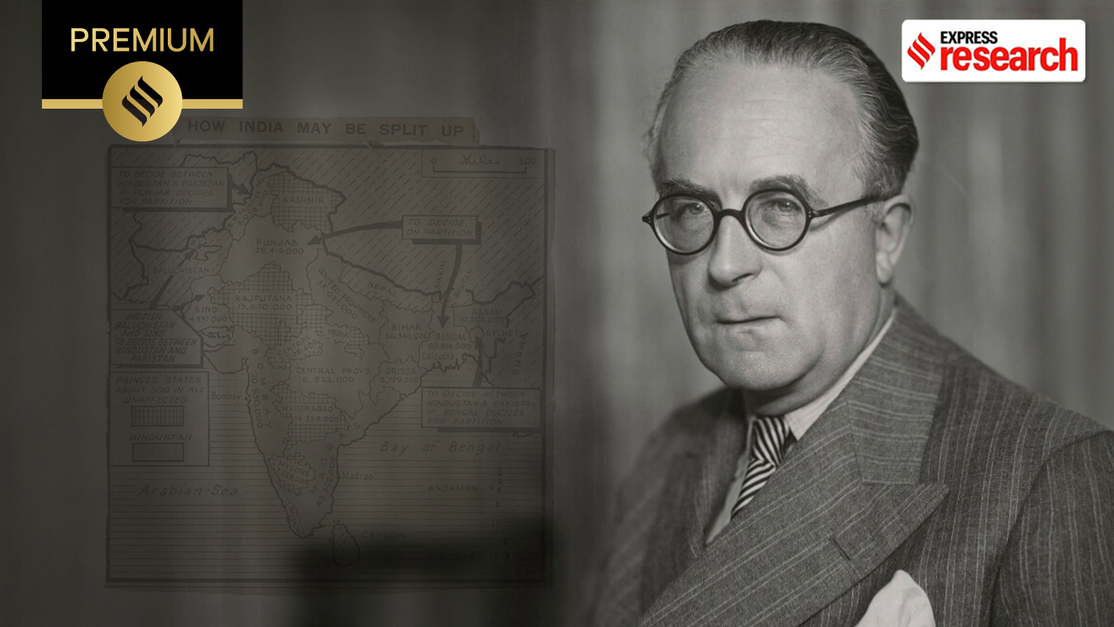 How Sir Cyril Radcliffe, who had never visited India, was asked to draw its borders