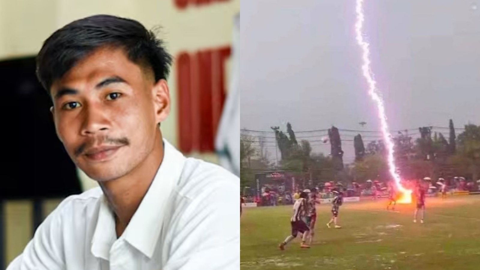 'Devastating': Thai footballer dies after lightning strikes pitch during match