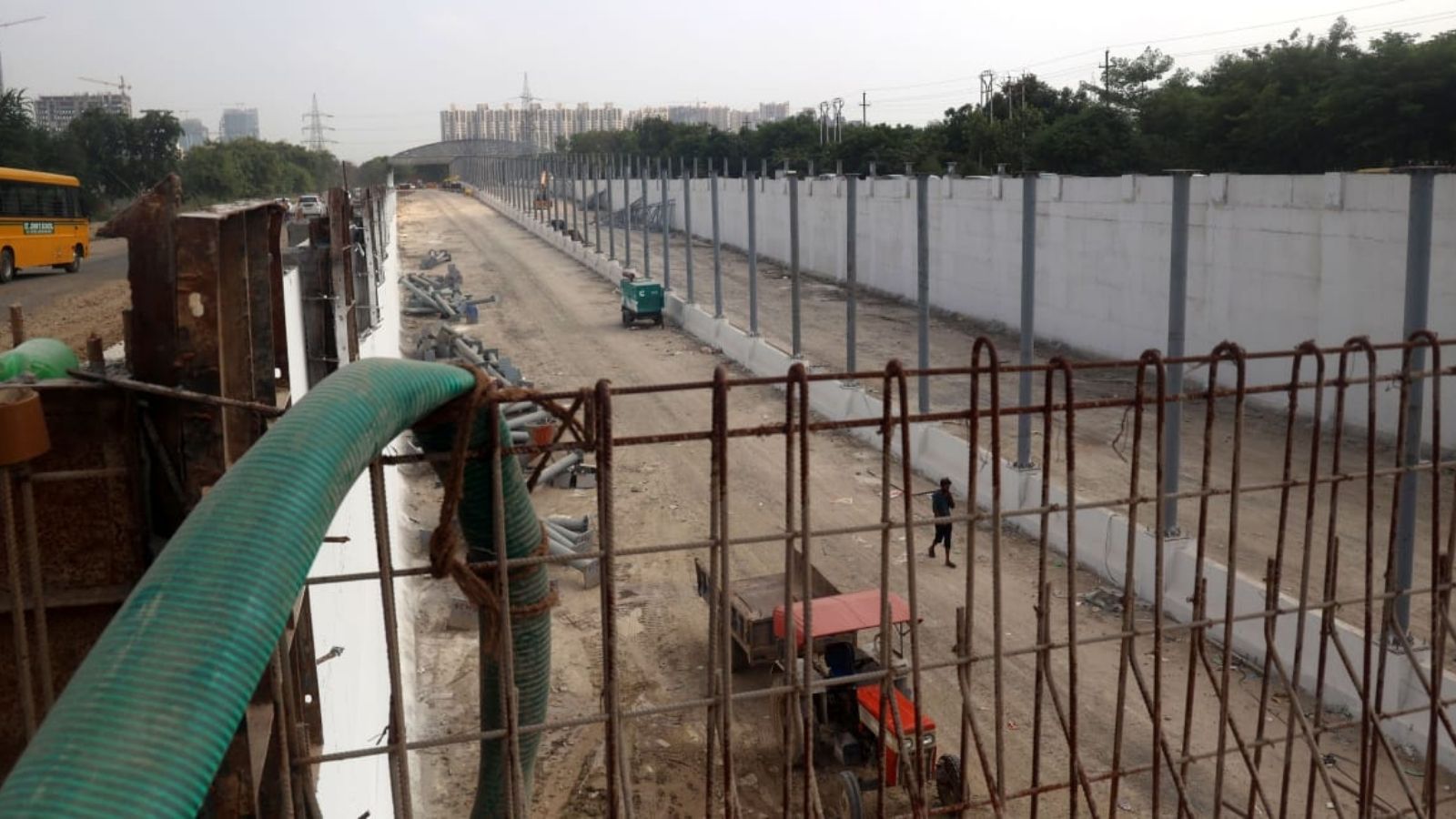 The 700-metre underpass was expected to open by mid-August but has been delayed by construction and supply challenges. (Express Image)