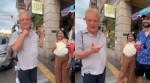 German traveller speaks Hindi