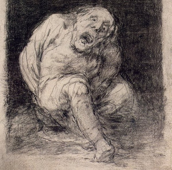 "Idiot" (or El Idiota ) by the Spanish artist Francisco Goya. (Wikimedia Commons)
