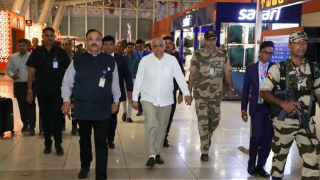 Gujarat's Chief Minister Bhupendra Patel departes for a tour of the United States and Canada on Sunday.