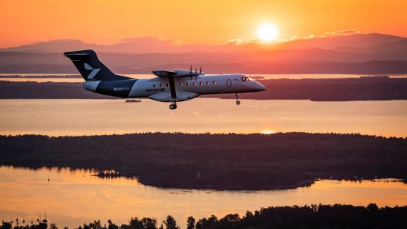 The 30-seat X1 is a test aircraft for Heart Aerospace’s planned ES-30 hybrid-electric plane, but range and battery weight remain major challenges for fully electric commercial aviation. (Image: Heart Aerospace)