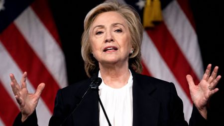 Former US Secretary of State Hillary Clinton. (File Photo/Enhanced using AI)