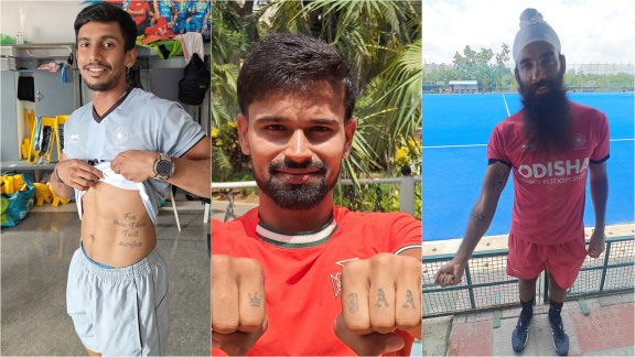 India hockey worl;d cup player tattoos