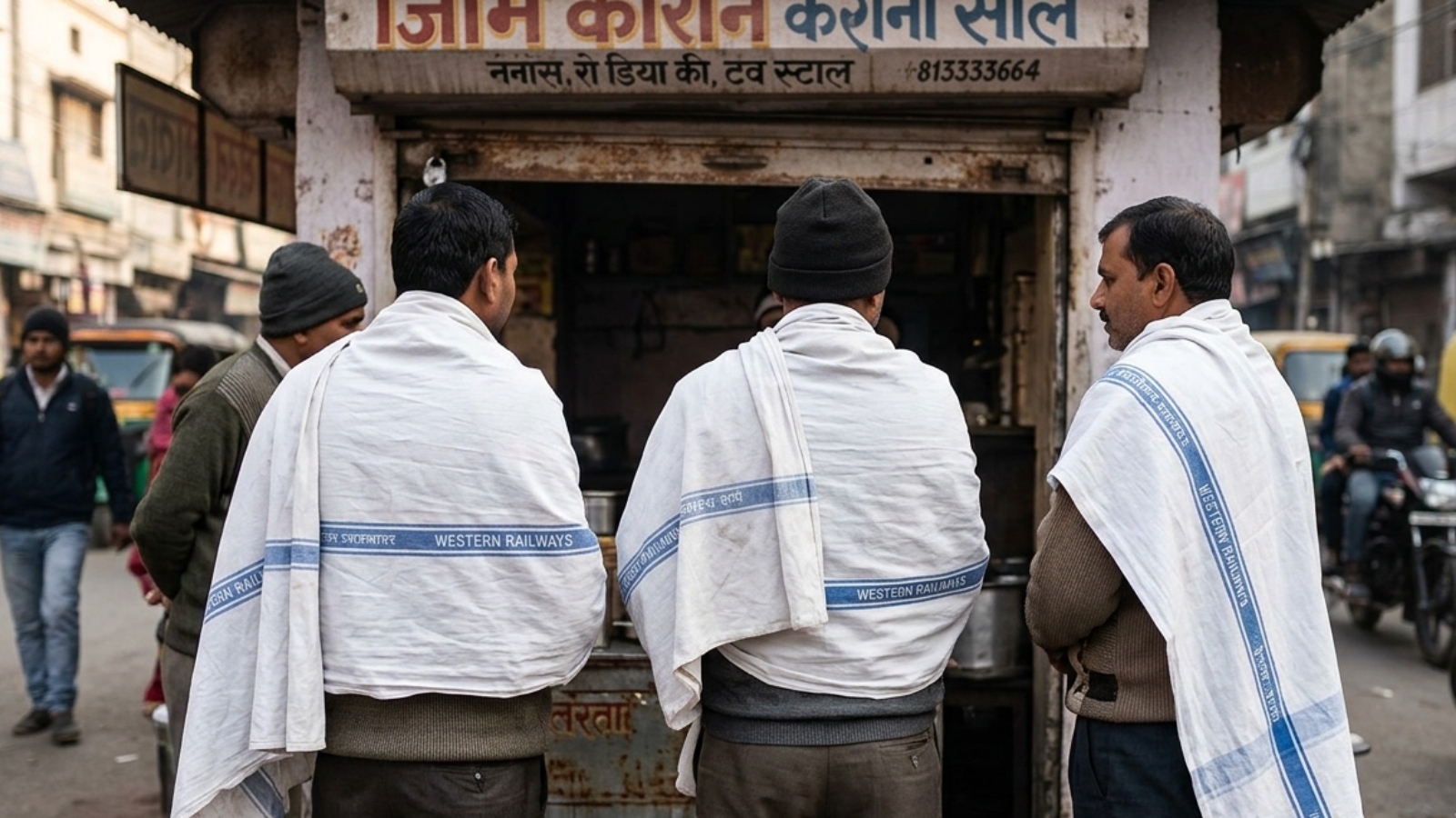 Men spotted wearing railway bedsheets as shawls in market; viral video triggers anger