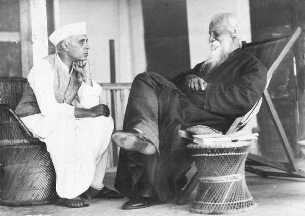 nehru and rabindranath tagore