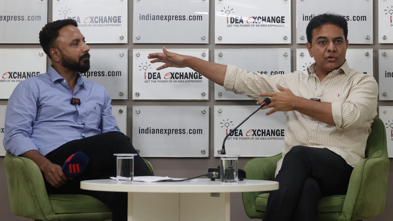 BRS leader KT Rama Rao at Idea Exchange: ‘People are economically bankrupt and politicians are intellectually bankrupt. It’s a deadly cocktail’