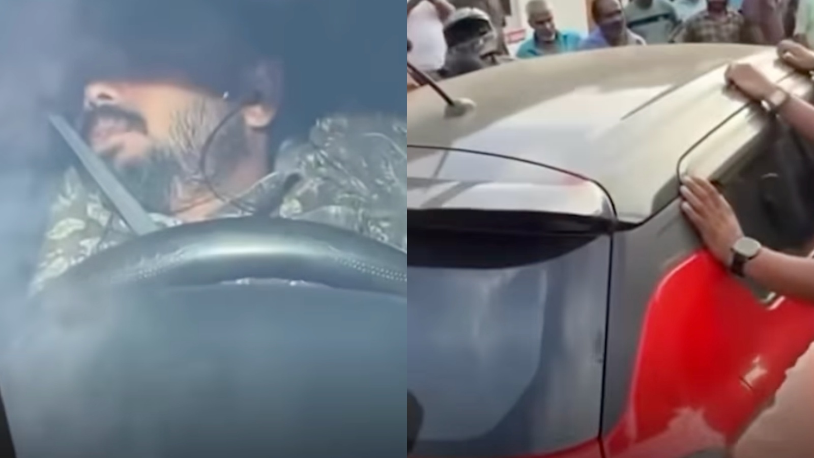 केरल में सड़क के बीचों-बीच कार में सो गया चालक, लगा लंबा ट्रैफिक जाम