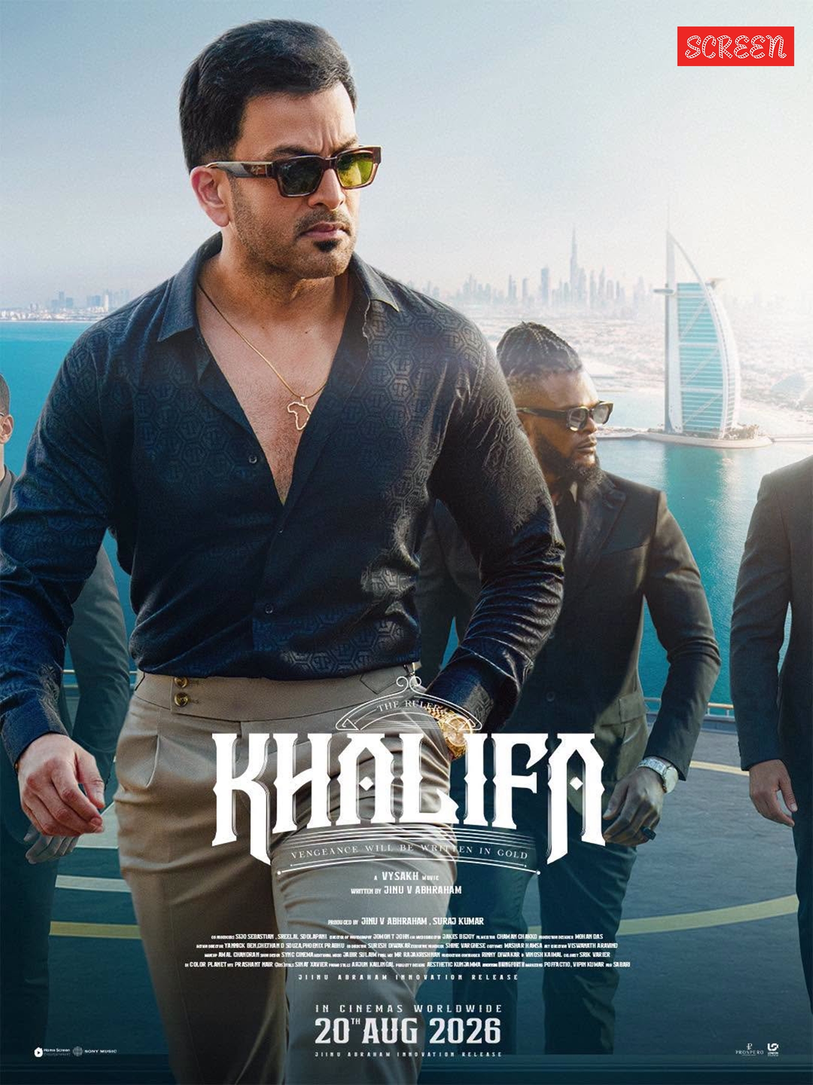 Khalifa stars Prithviraj Sukumaran.