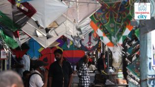 Old Delhi’s kite market: People buy kites at Lal Kuan market ahead of Independence Day celebrations. (Express Photo by Tashi Tobgyal)