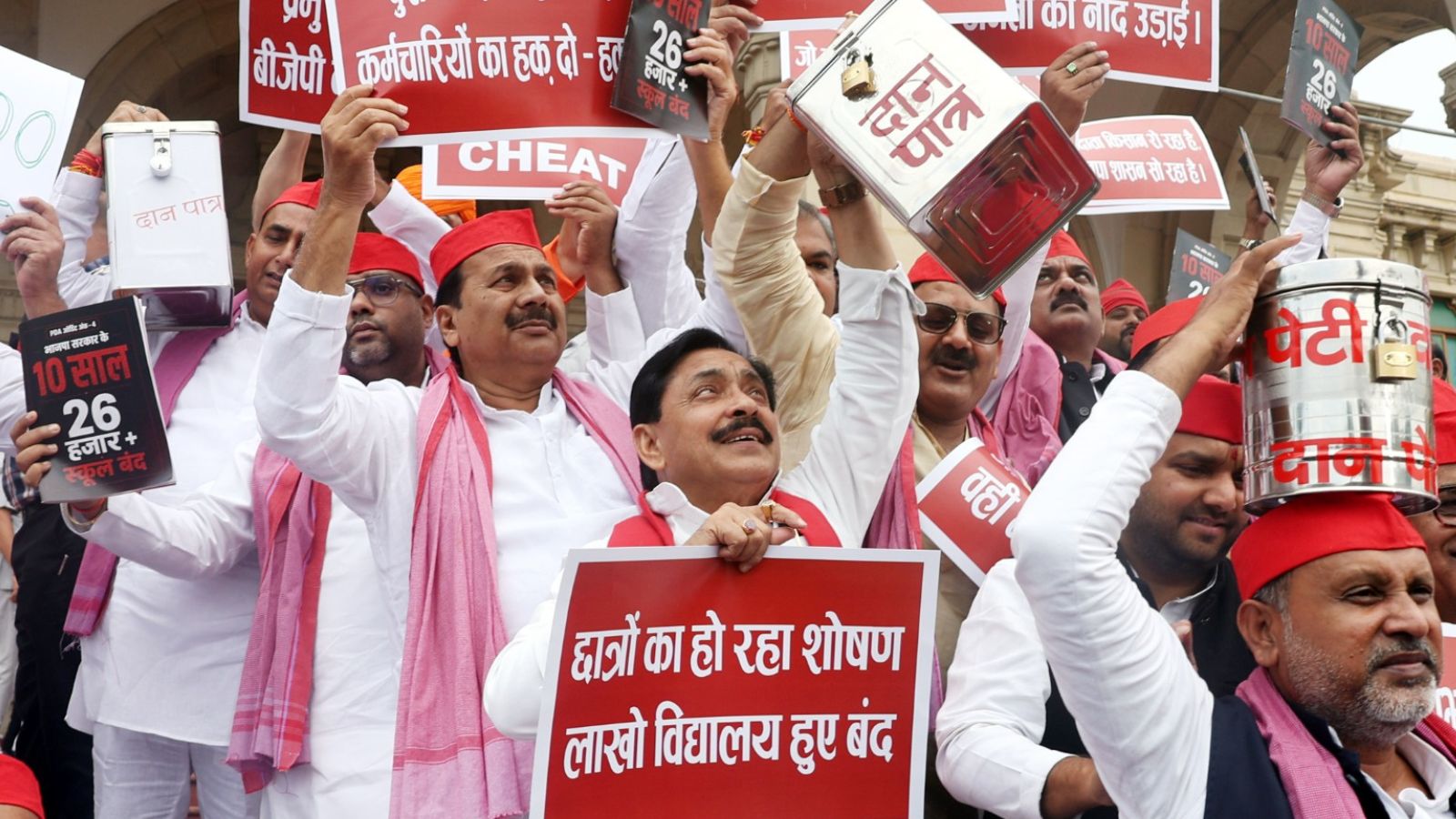 Samajwadi Party pushes for debate on donation 'theft' in UP Assembly, BJP says 'no party worker named by SIT'