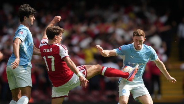 Man City lost to Arsenal 3-0 in the Community Shield match. (AP)