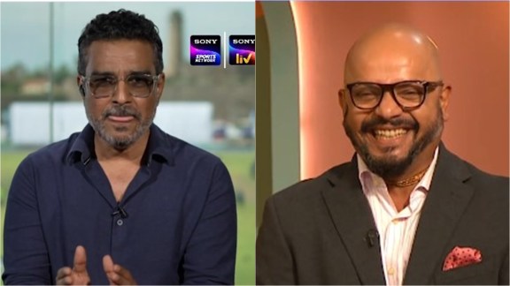 Sanjay Manjrekar and Murali Kartik were involved in an awkward exchange. (Screengrabs: Sony sports Network X)