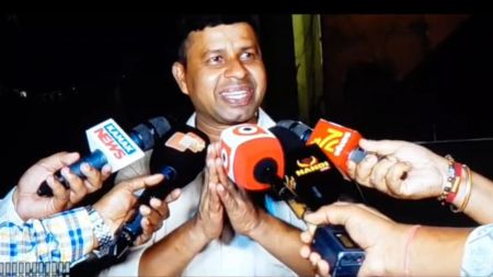 Maoist leader D Kesaba Rao alias Azad walked out of jail on August 18. (Videograb/Special Arrangement)