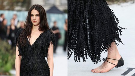 Margaret Qualley poses for photographers upon arrival at the premiere of the film 'The Dog Stars' on Thursday, Aug. 20, 2026, in London.