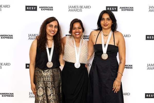 Nandini Thirani, Sri Bodanapu, and Bhavya Pansari at James Beard Foundation Award Ceremony.