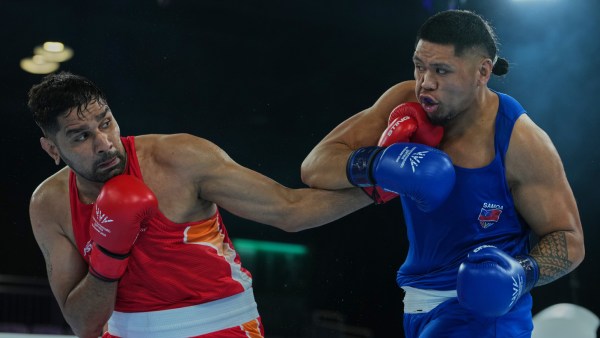 India's Narender Berwal in action at CWG 2026. (AP)