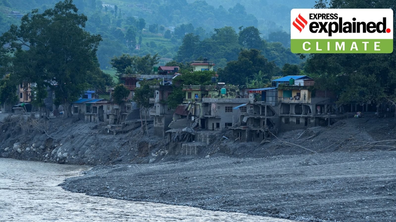 What are ‘hanging glaciers’ and why are they a major risk for India?