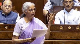 Replying to the debate, Finance Minister Nirmala Sitharaman said the financial sector had evolved significantly with the growth of NBFCs, payment aggregators, fintech companies and other financial service providers. (Photo: Sansad TV via PTI Photo)