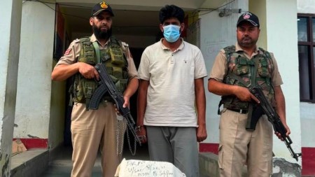 Kashmir farmer Parcel cocaine, farmer Parcel cocaine, farmer Parcel cocaine, Srinagar, Public Safety Act (PSA), Kashmir drug trafficking, Indian express news, current affairs