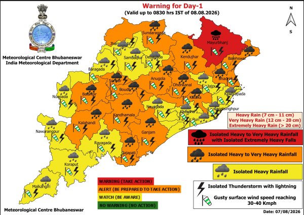 (Image: Meteorological Centre, Bhubaneswar/X)