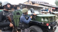 THE INDIAN EXPRESS Manhunt in Kashmir as terror attack claims 2, Manhunt in Valley as terror attack claims 2, terror attack kills 2, terror attack kills 2, J&K Police, Srinagar, Jammu terror attack, Indian express news, current affairs, pakistan, kashmir