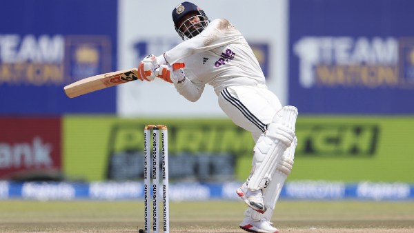 Rishabh Pant of India plays a shot during Day 4 of the 1st Test match between Sri Lanka and India at the Galle International Stadium, Galle, Sri Lanka, on August 18, 2026.