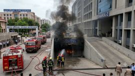 A fire broke out in the basement of a building at Gujarat Secretariat in Gandhinagar