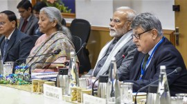 PM Modi greeting to Nirmala Sitharaman, PM Modi birthday wish to Nirmala Sitharaman, Nirmala Sitharaman, Narendra Modi, Cabinet reshuffle, government Gen Z outreach, Indian express news, current affairs