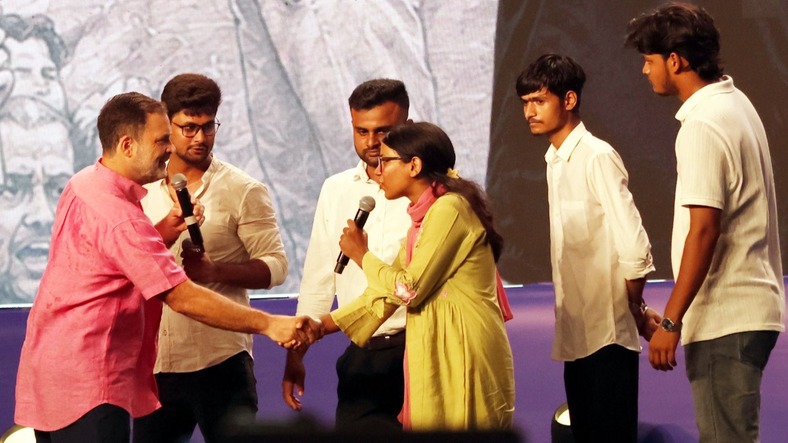 'Jobs, not pellet guns': At Rahul Gandhi's Prayagraj event, students voice frustration