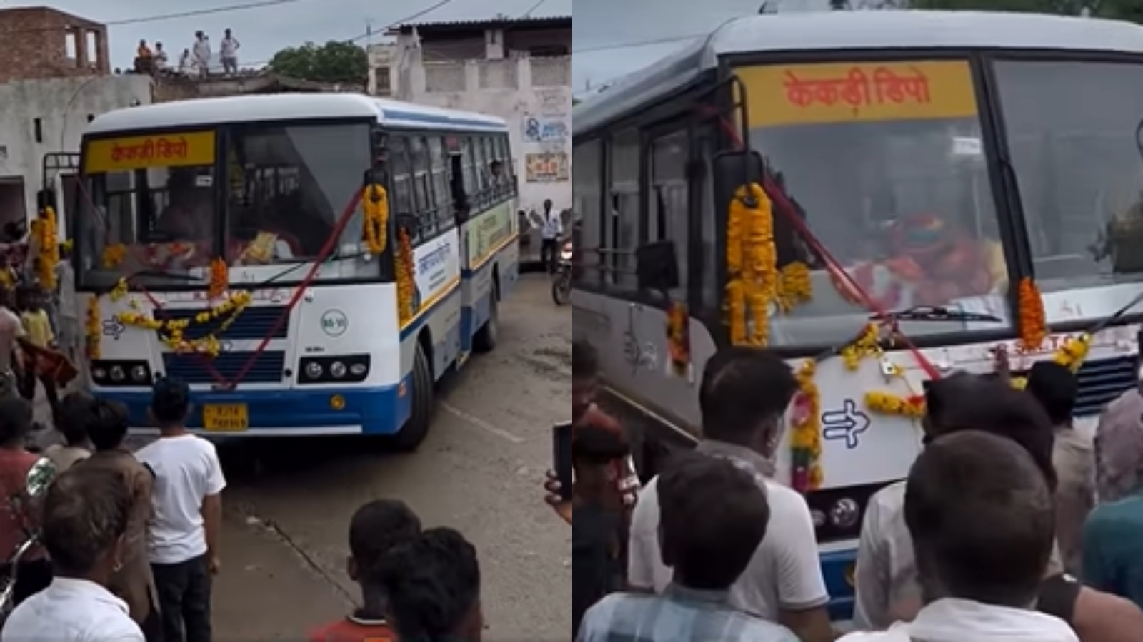 Rajasthan village celebrates its first government bus 79 years after Independence: WATCH