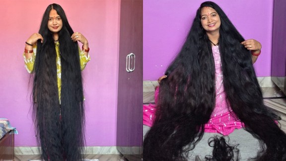 Renu Dhariyal longest hair