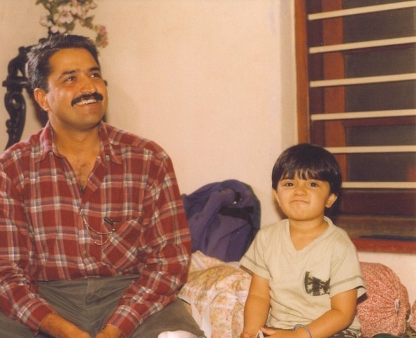 Rukmini Vasanth's father
