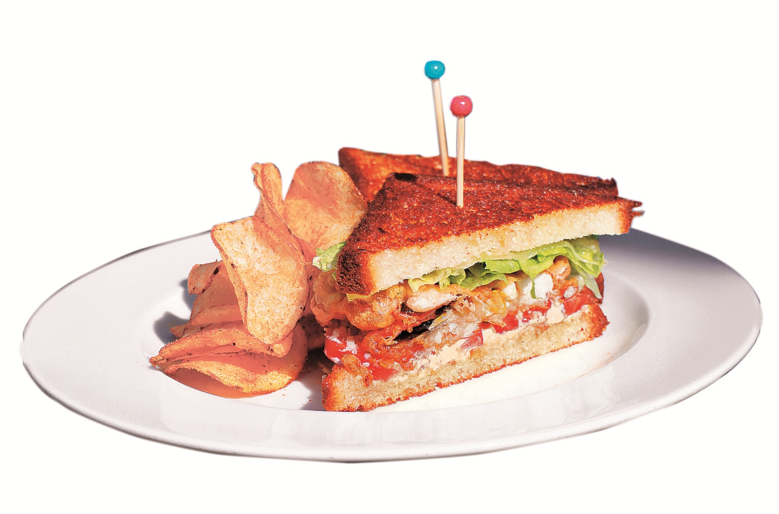 Soft shell crab sandwich at The Table