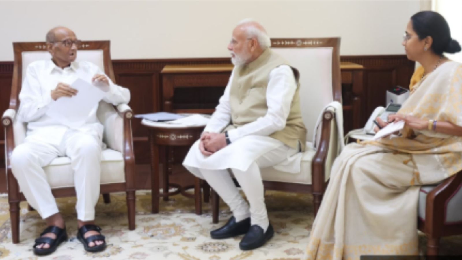 Supriya Sule, NCP(SP) MPs meet PM Modi, raise Maharashtra issues