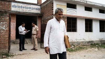 Officials are investigating alleged fraud in the appointment of an assistant teacher at a school in Agra nearly four decades ago. (AI-generated)