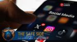 social media apps on the phone in dark ambience