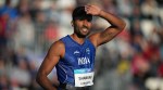 became the first Indian to win two medals in athletics at CWG after winning a bronze medal in the men’s high jump at the Birmingham edition in 2022. (AP Photo)