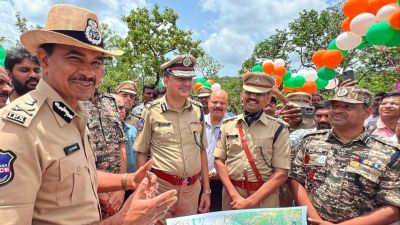 Telangana Police visit Maoist village