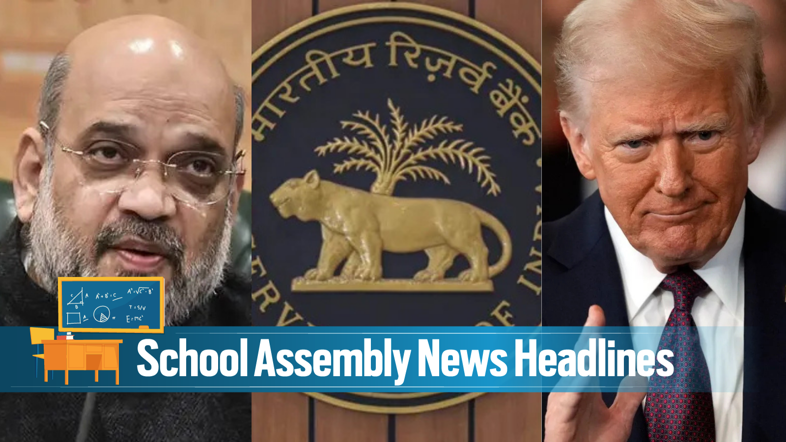 Today News Headlines for School Assembly, August 14, 2026: Amit Shah attends Lok Sabha, Iran rejects Trump's claim over Strait of Hormuz