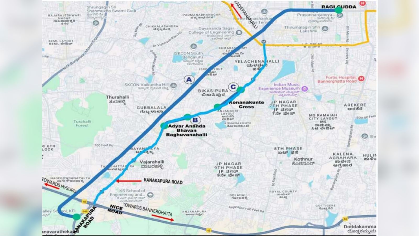 Another toll-based elevated corridor in Bengaluru: Ragigudda to Kanakapura Road