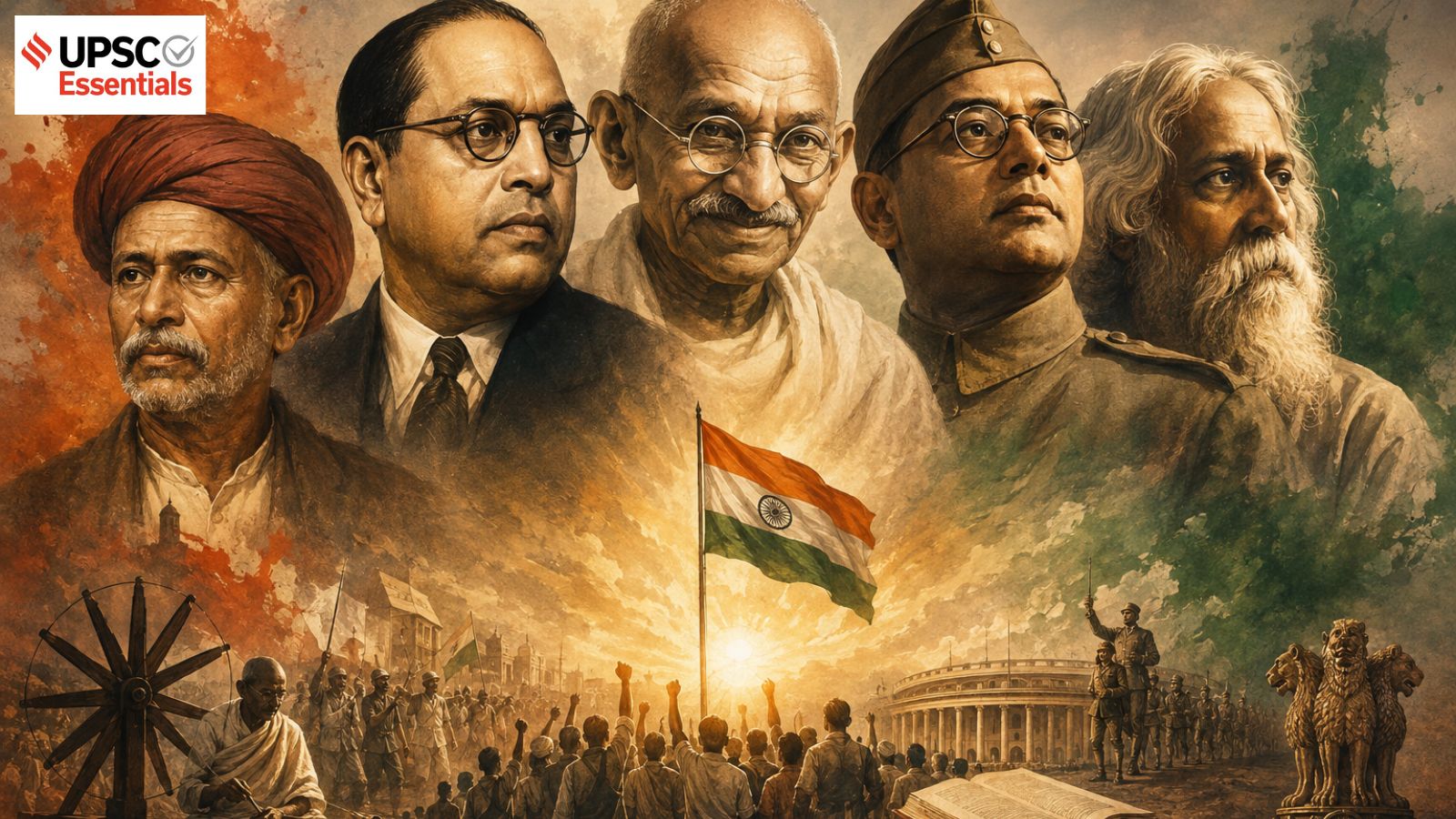 स्वतंत्रता दिवस 2026: यूपीएससी मुख्य परीक्षा में बार‑बार पूछे जाने वाले 5 प्रमुख स्वतंत्रता सेनानी