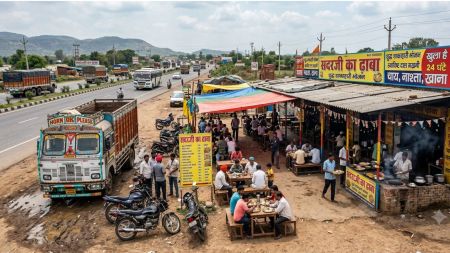 Dhabas along highway