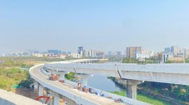 The Metro extension brings Metro 2B within walking distance of the Chembur suburban railway station. (Express photo)