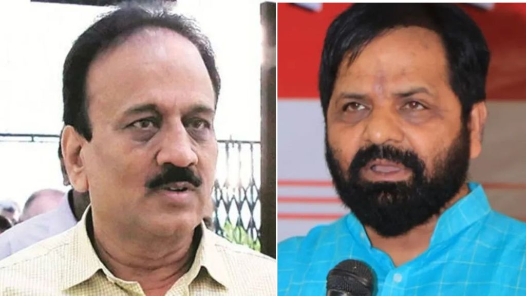 Guardian ministers girish mahajan and bharat gogawale